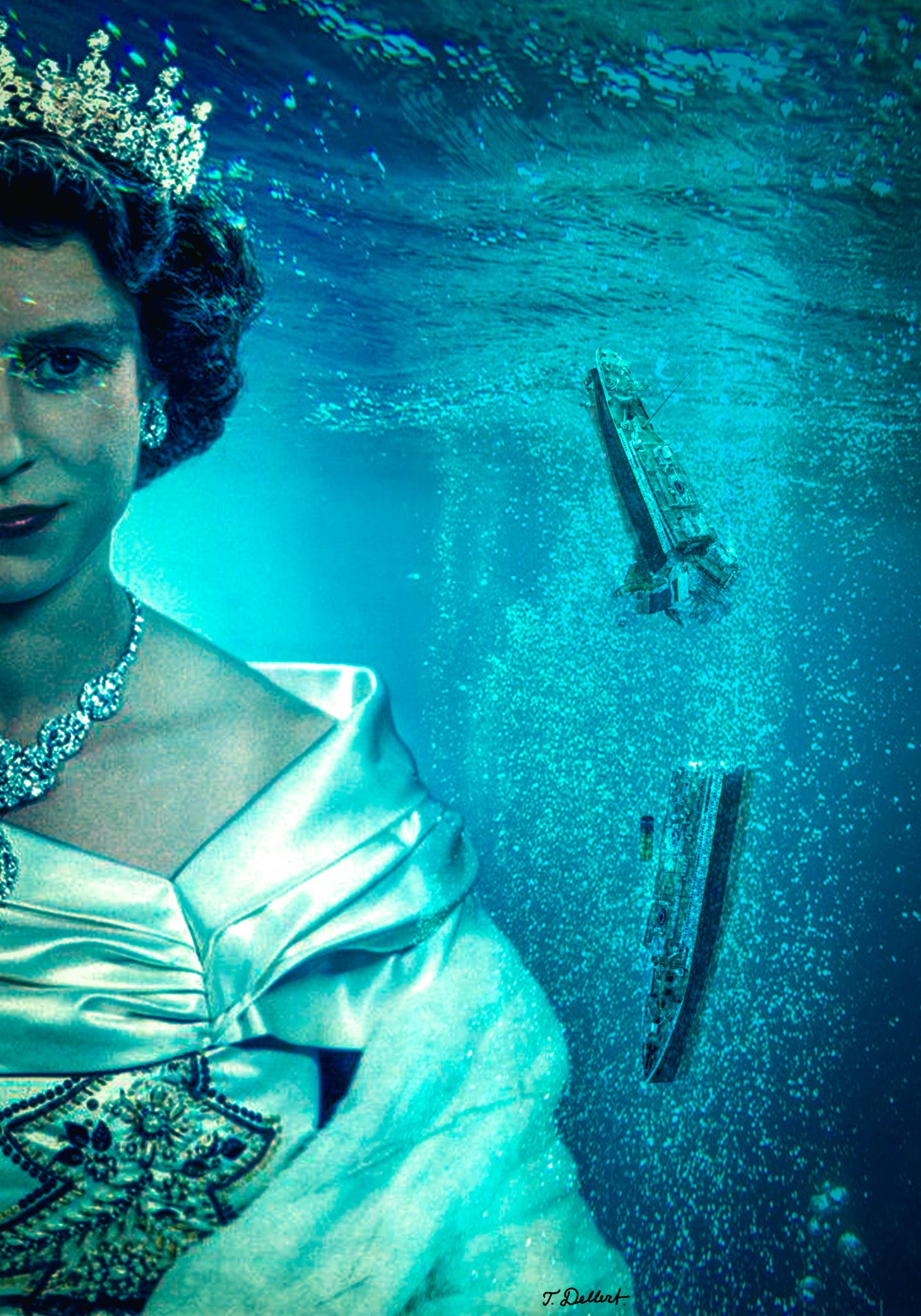 QUEEN of a sinking world  
